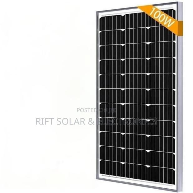 100 Watts - 18v Monocrystalline Solar Panel - main view