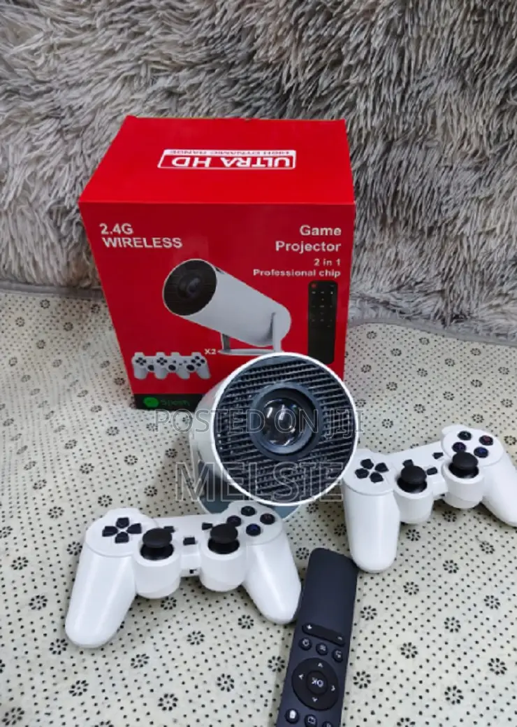 Hy300 Game Projector Android 11 System With Wireless Gaming Controller