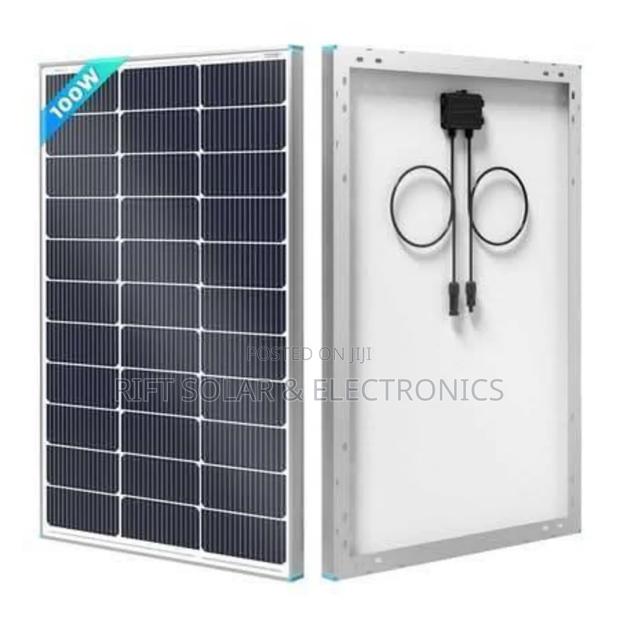 100 Watts - 12 Volts All Weather Solar Panel Germany 25 Years Warranty