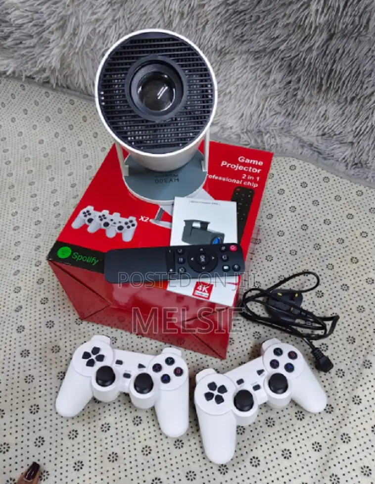 Hy300 Game Projector Android 11 With Wireless Gaming Controller