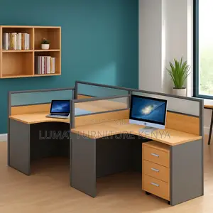 2-Way Curved Workstation – Modern, Spacious Productive Setup