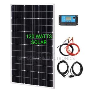 New 120 Watts Solar Panel - 20a Charge Controller 10 Meter Solar Cable - thumbnail 2