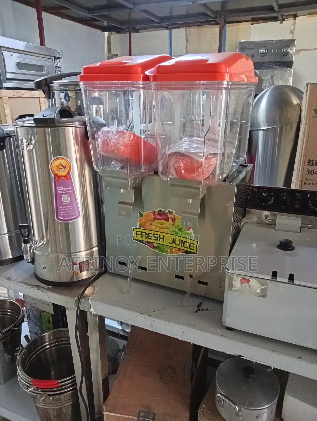 Two-Tap Juice Dispenser Available! Serve Two Different Drinks