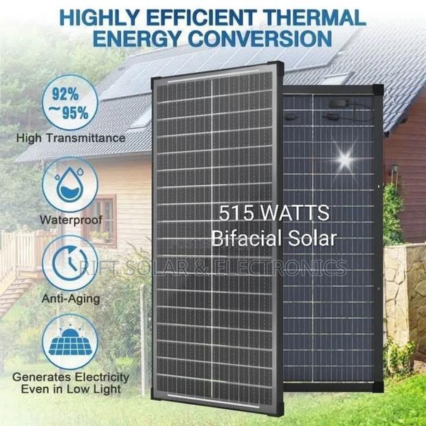 515 Watts Jinko Halfcell Monocrystalline Bifacial Grade 1 Solar Panels - main view