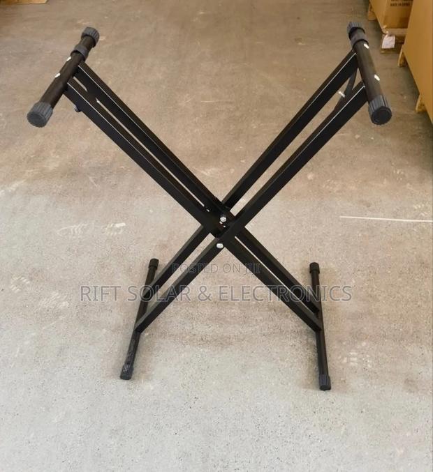Double Metallic Adjustable Keyboard Stand - main view