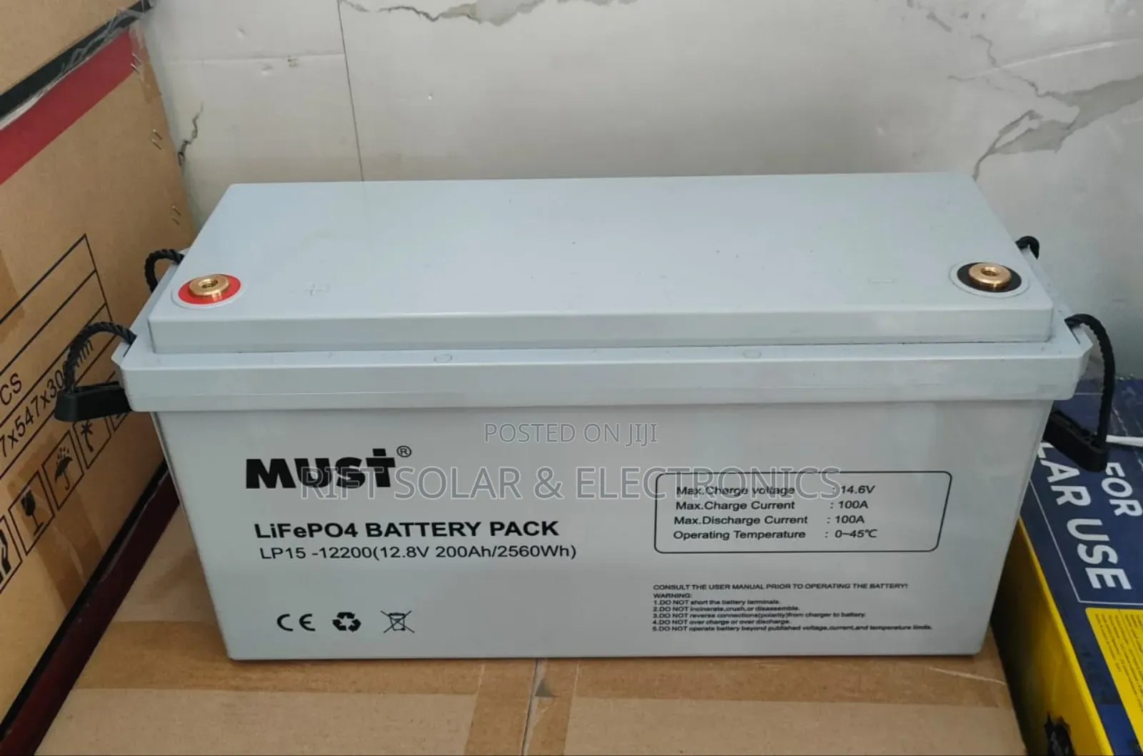 12.8 v - 200ah (2560wh) Must Lithium Solar Battery