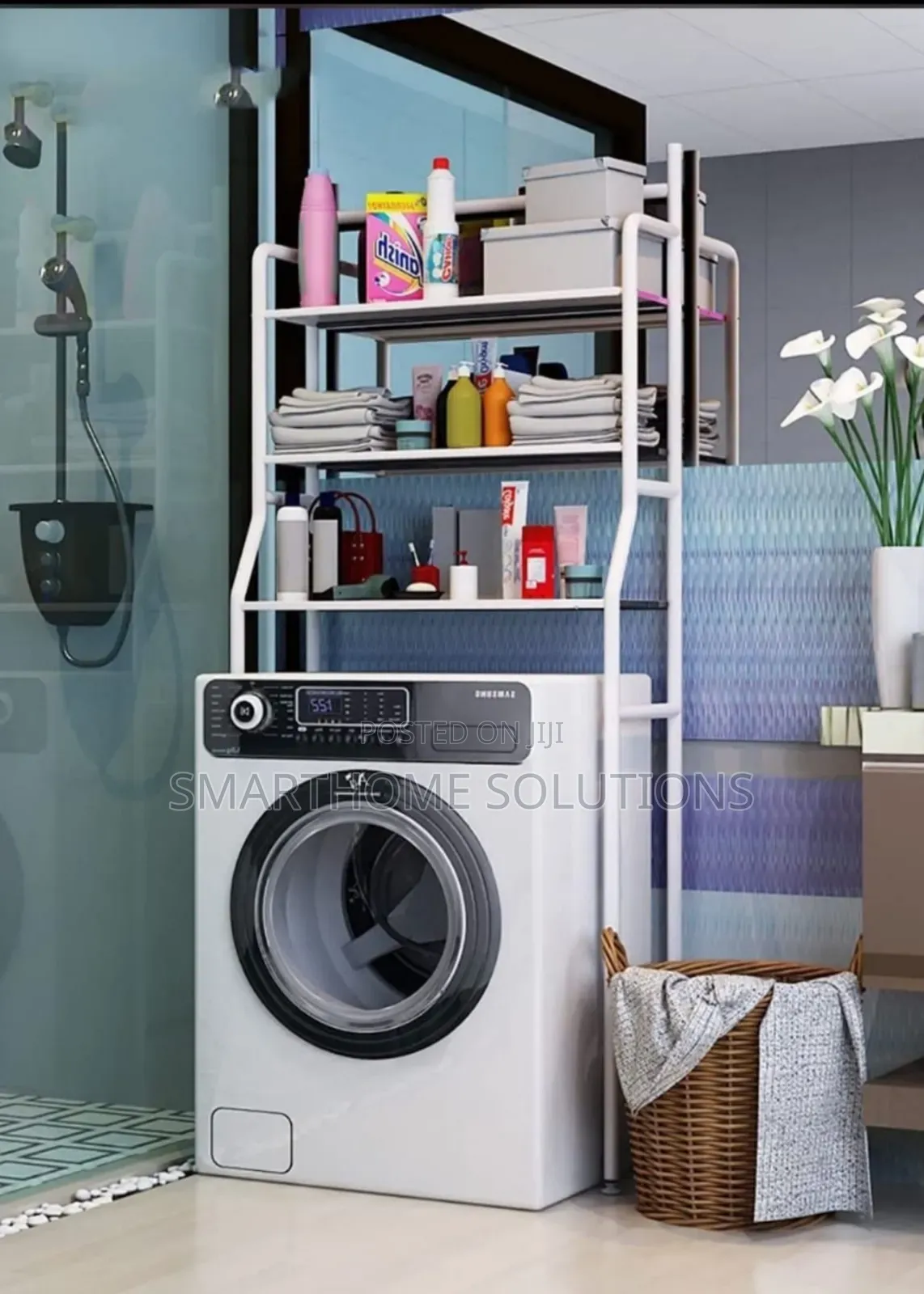 Multifunctional Washing Machine Rack