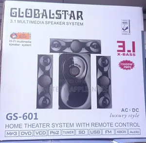 3.1ch Globalstar Home Theater With Remote Control Woofer System