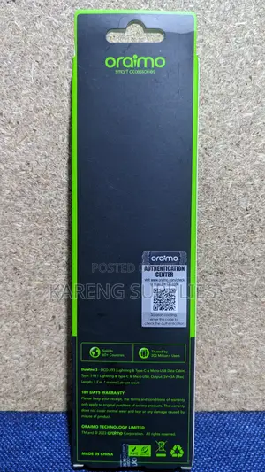Oraimo 3 in 1 Data Cable (Ocd-X93)