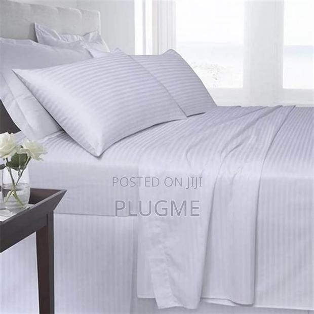 4 in 1 Cotton Stripped Bedsheet 6 by 6 - main view