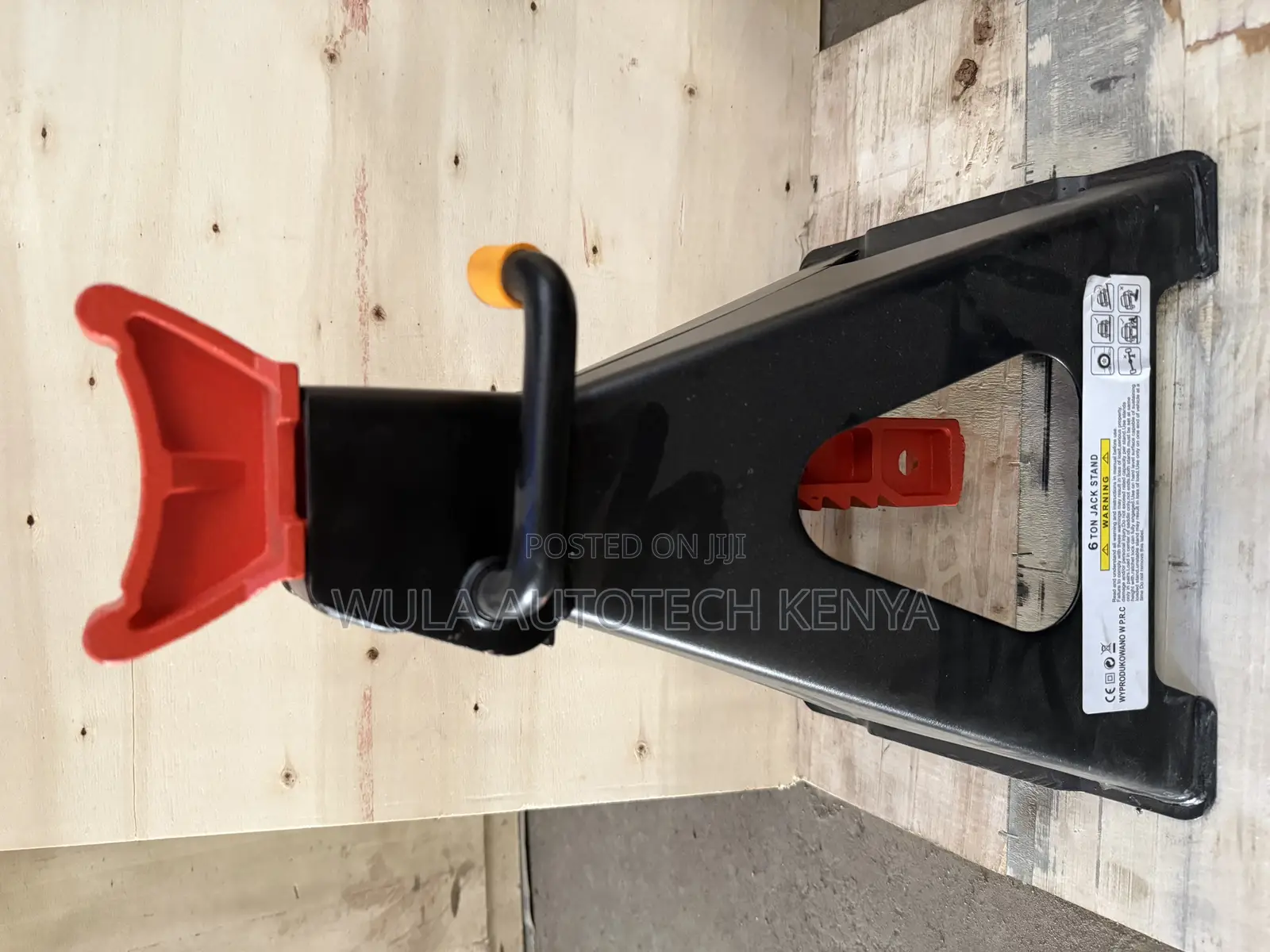 The Safety Stand Jack 6t-(Black With Red)Pair