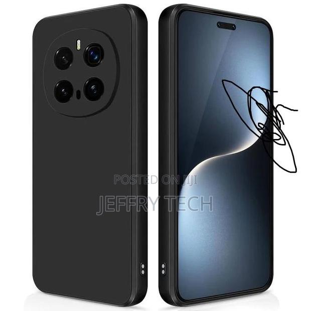 Liquid Silicone Case for Honor Magic 7 Pro 5g: Black - thumbnail 3