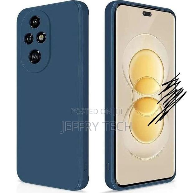 Blue Pouch for Honor 200 Pro - Flexible Tpu Silicone Protective Case - thumbnail 3