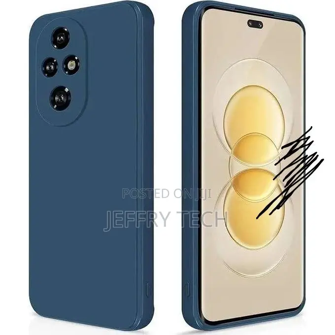 Blue Pouch for Honor 200 Pro - Flexible Tpu Silicone Protective Case