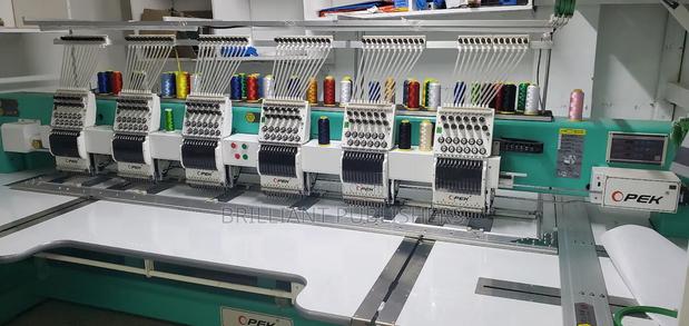 6 Head Flatbed Embroidery Machine