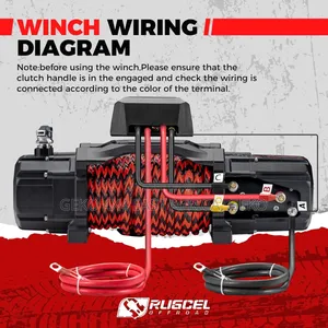 13500lb Synthetic Rope Winch 12v Waterroof- Tank Series