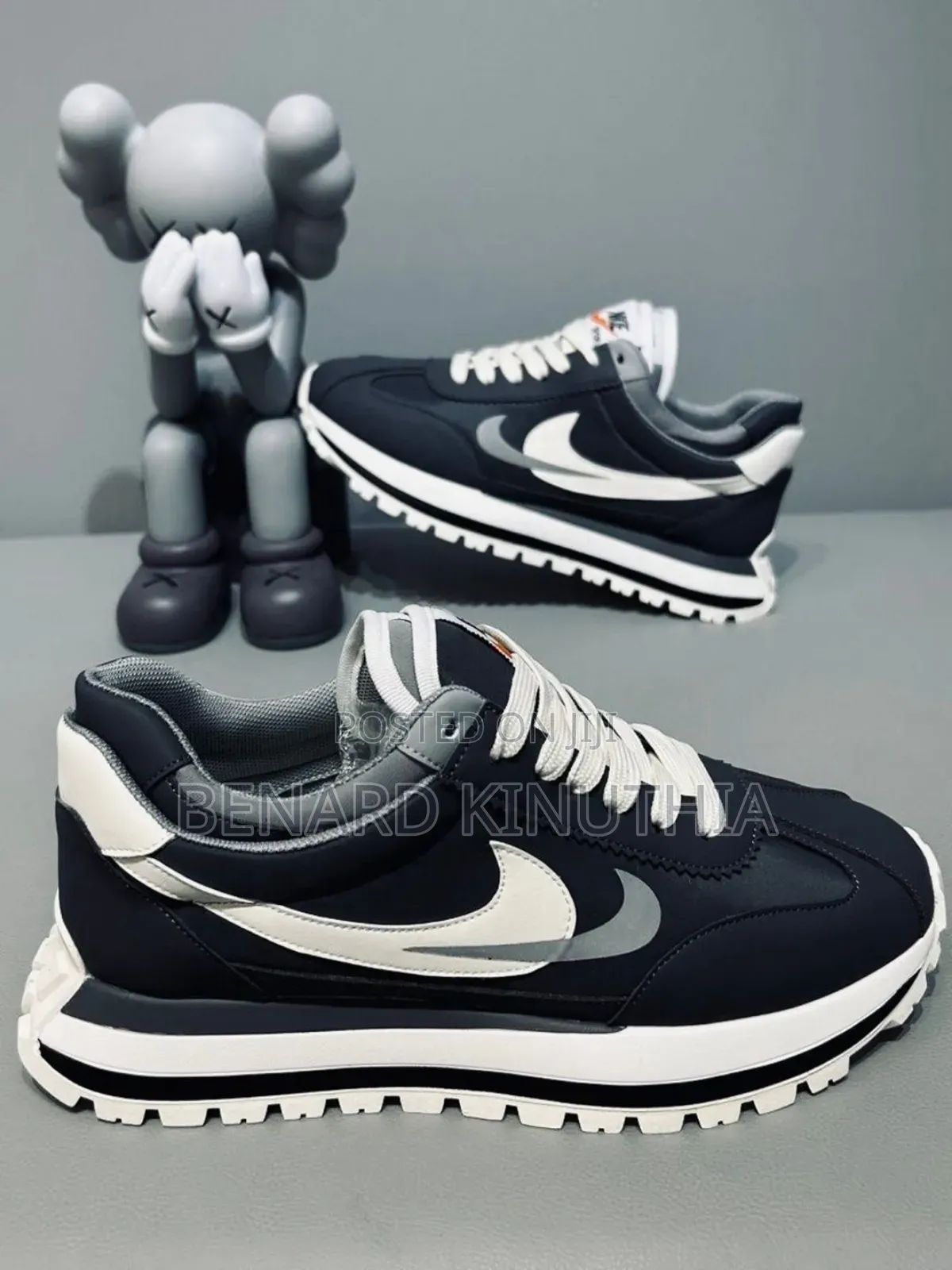 Nike Sports Black, Chocolate $White Size 39-45