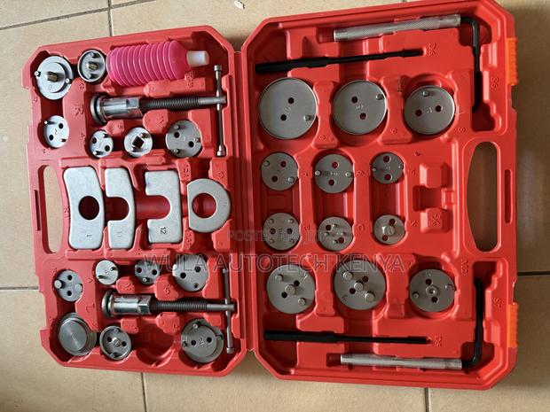 The Brake Tool With Adapters in a Box
