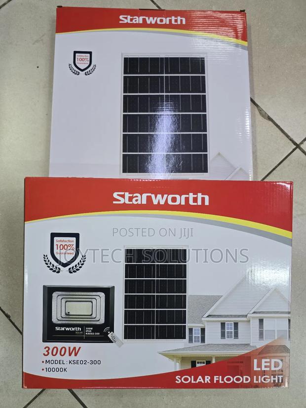 Security Solar Flood Light [ 300w ] Comes With Pannel - main view