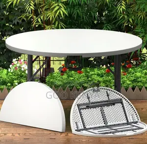 Home Table;Premium Event-Ready Fold Round Table for Indoor and Outdoor