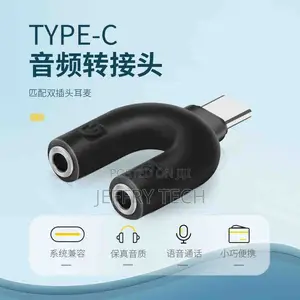 Hd Splitter Typec Audio Splitter for Headphones and Microphones
