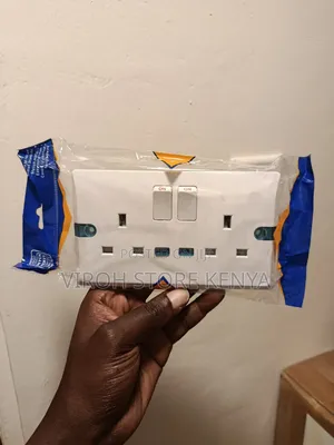 Double Socket With Lights Indicator New Twin Socket
