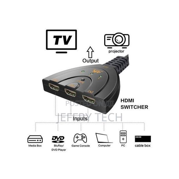 Hdmi Switcher Spliter /Hdmi Cable - thumbnail 3