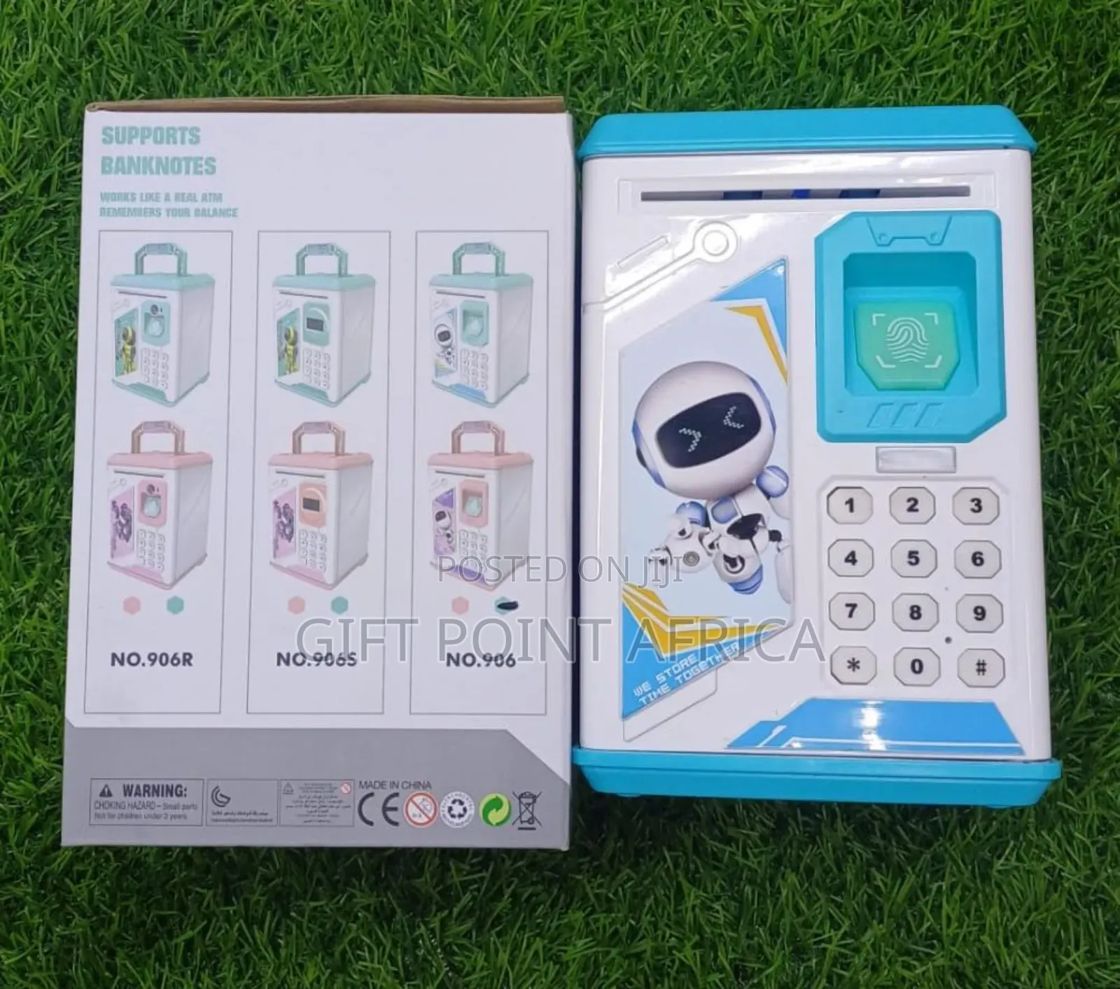 Bttery Operated Piggy Bank With Password And Fingerprint Function