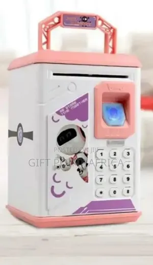 Bttery Operated Piggy Bank With Password And Fingerprint Function