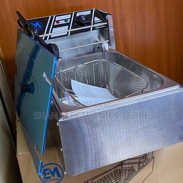 Em Electromate 6 L Stainless Steel 6l Single Tank Electric Deep Fryer