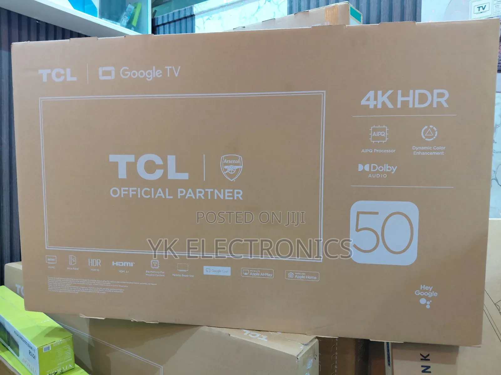 TCL 50-Inch 50v6c HDR Google TV (Bezel Less)