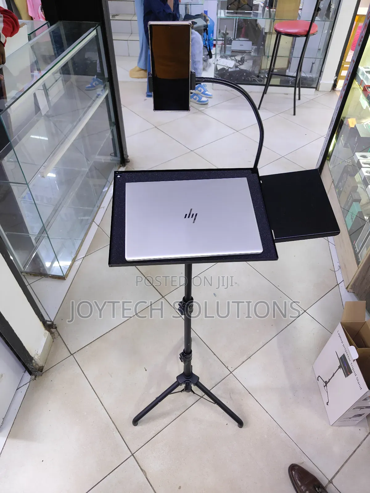 Universal Laptop Stand Advanced Adjustable Height, With Phone Holder