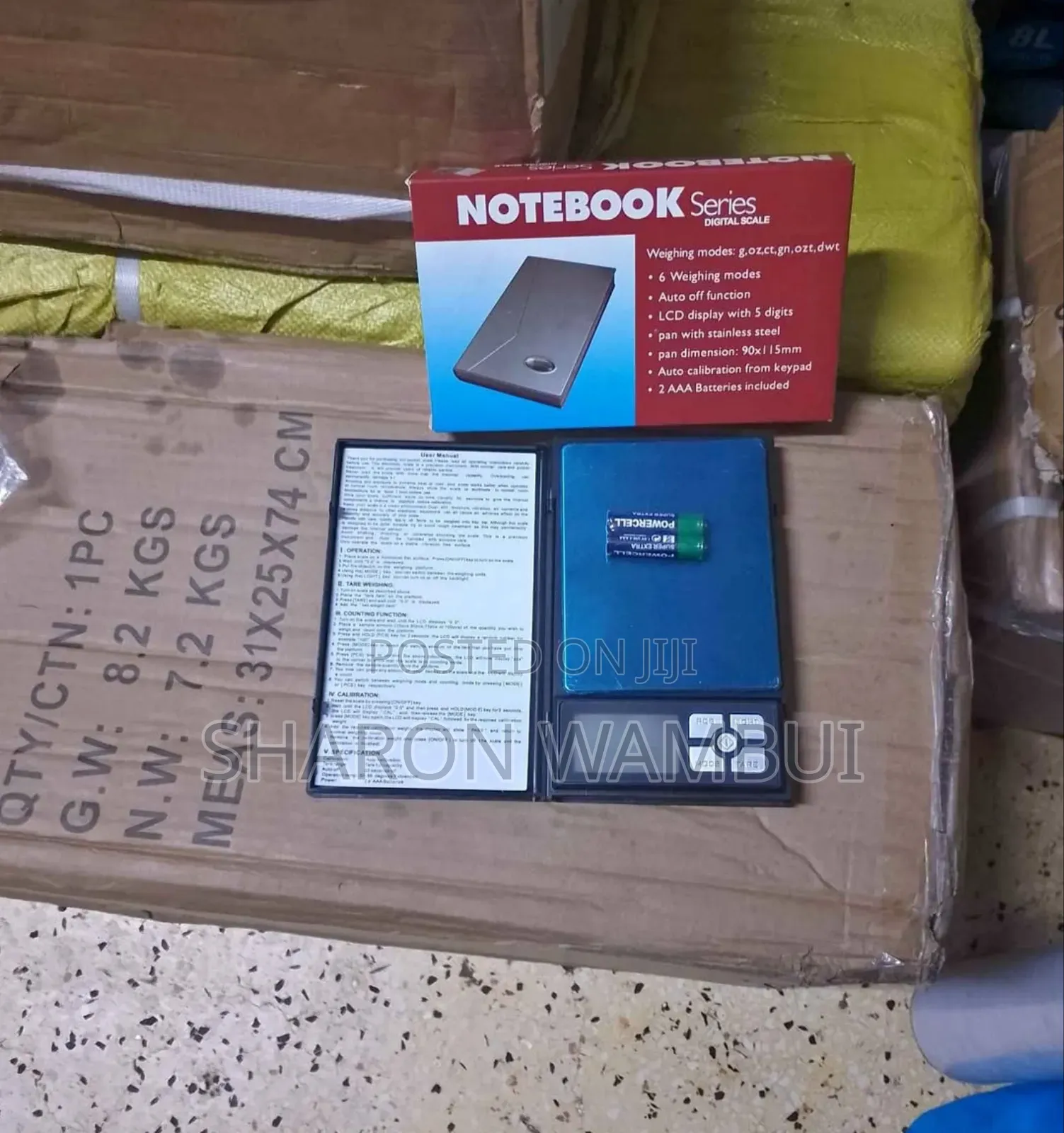 Notebook Digital Scale for Grams 500g Weight