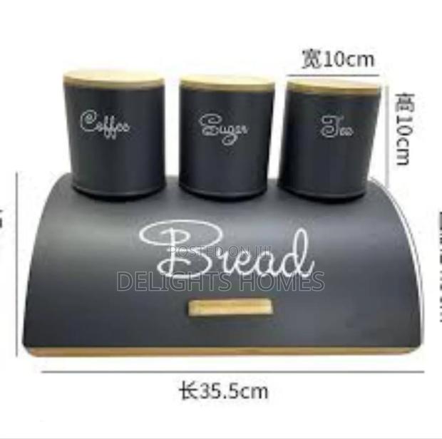 Hemisphere Bamboo Bread Bin-P - thumbnail 2