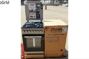 Mika Standing Cooker, 50cm X 60 Cm, 3 Gas Burner + 1 Electric Plate