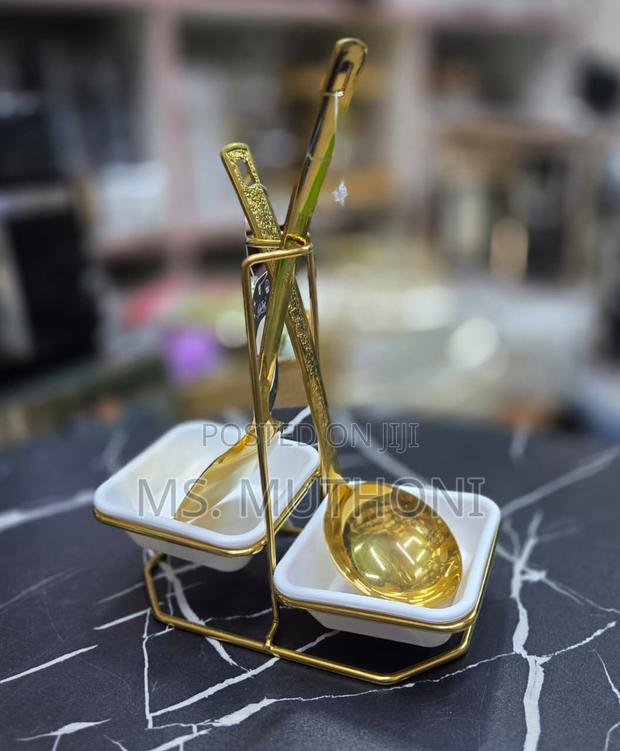 Multi-functional Upright Soup Ladle Holder. - main view