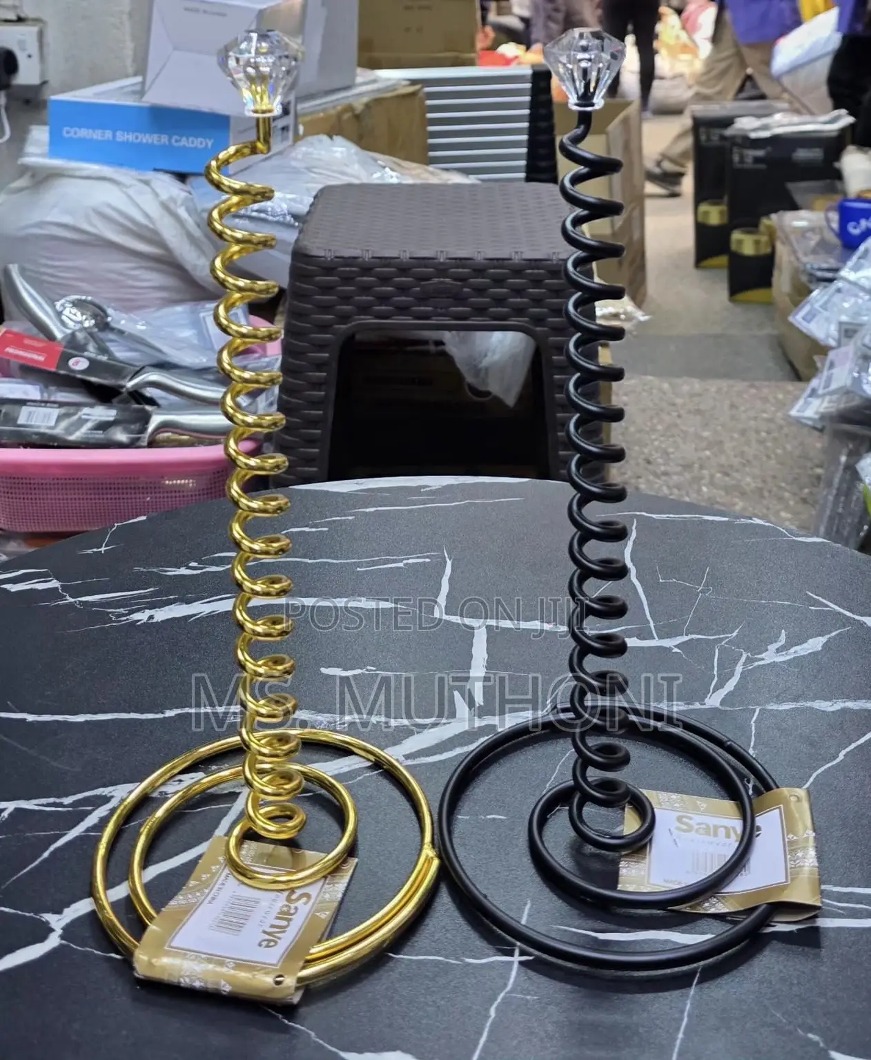 Spiral Wrought Iron Tissue or Towel Roll Holder