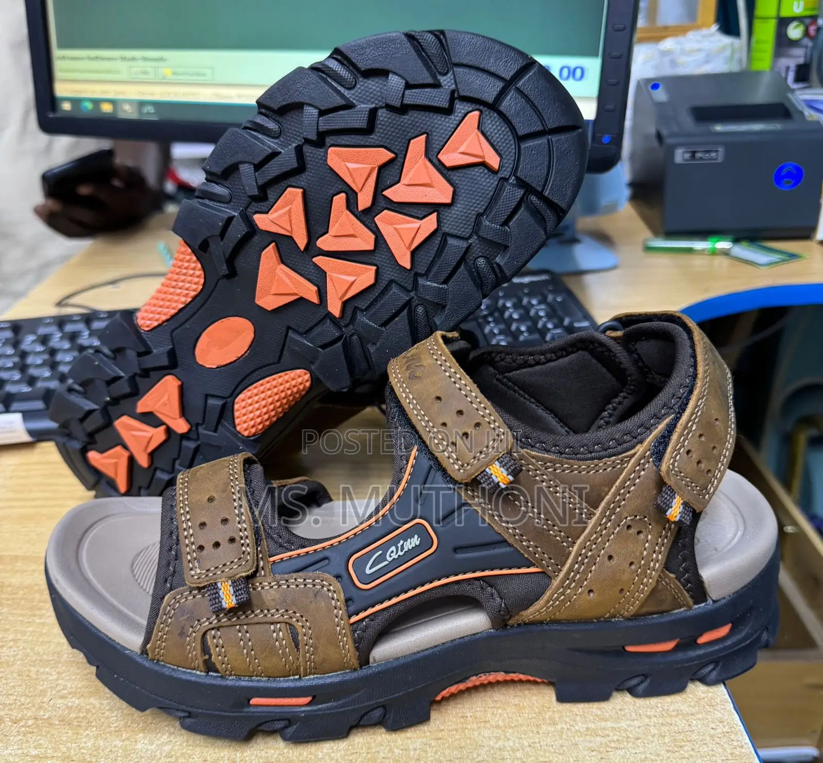 Men's Leather Outdoor Sandals Size 40-45