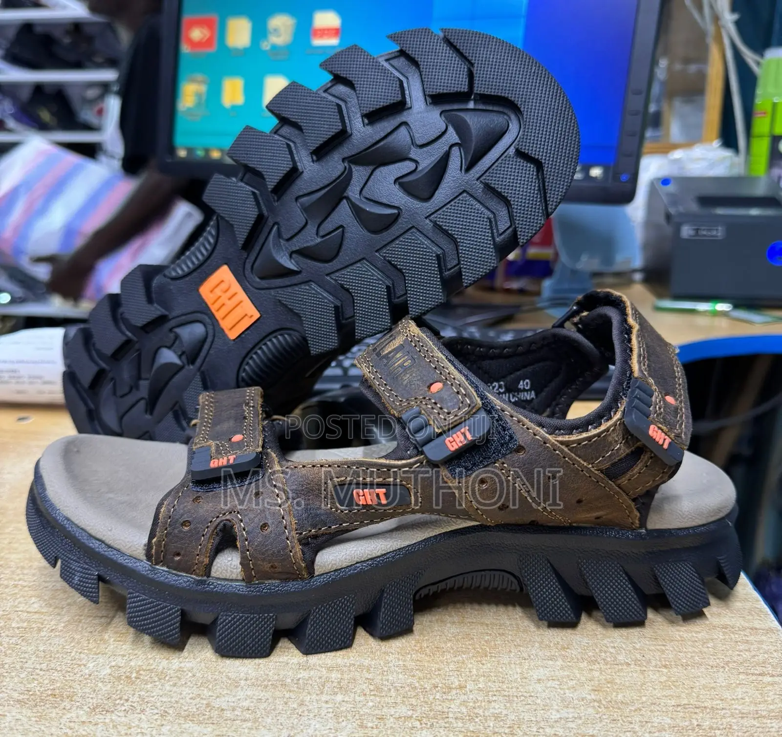 Men's Leather Outdoor Sandals Size 40-45