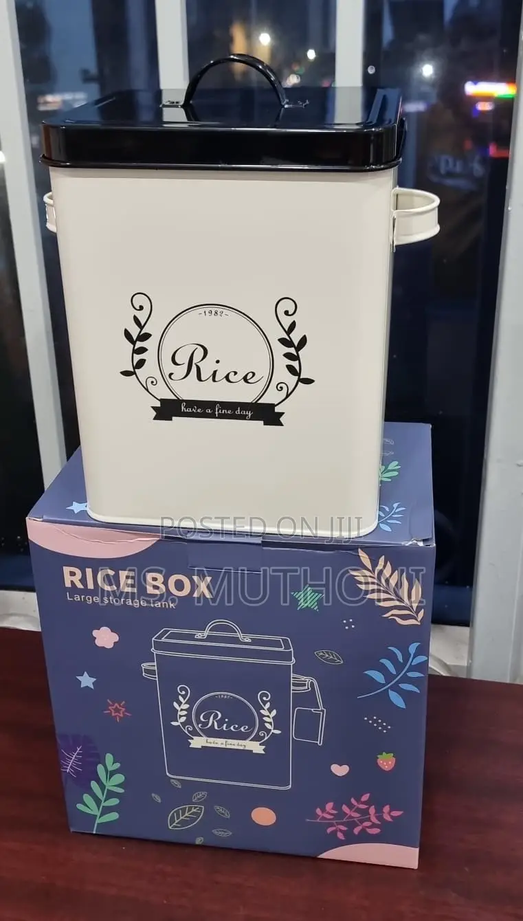 Metalic 5l Rice Bin With a Scopp