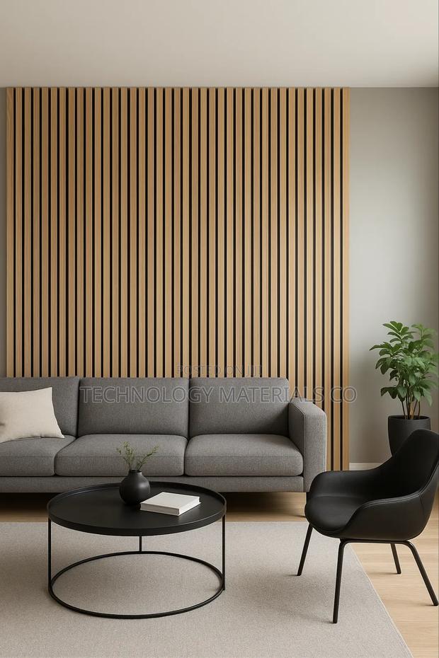 Slat Wood Acoustic Panel – Modern Wall Cladding | Soundproof Panel - main view