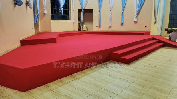 Full Altar Red Carpet and Installation