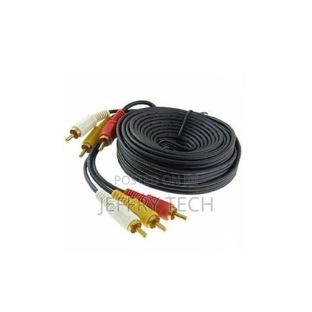 Av Cable 10metres 3-3 Black Colour - main view