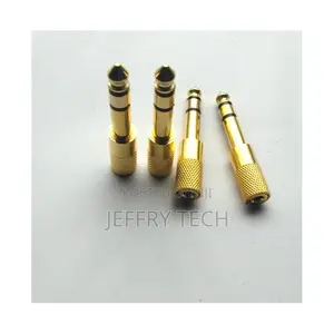 6.35mm Stereo Male Plug to 3.5mm Female Jack Audio Mic Adapter 4pieces