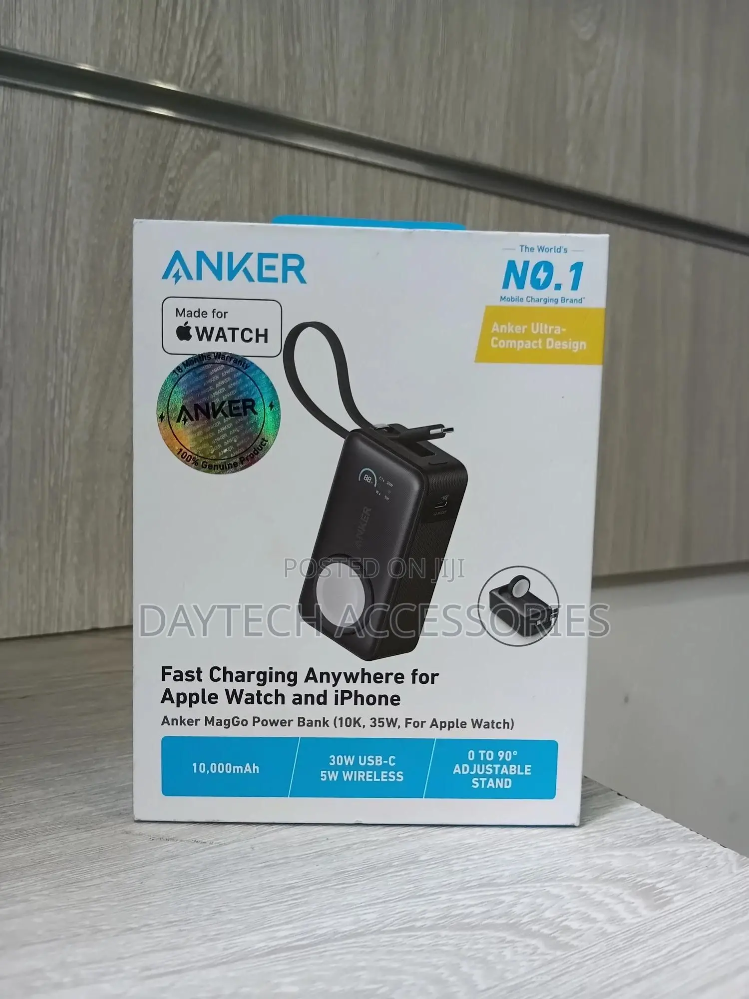 Anker Maggo Power Bank 10000mah 35w for Apple Watch, A1657h11