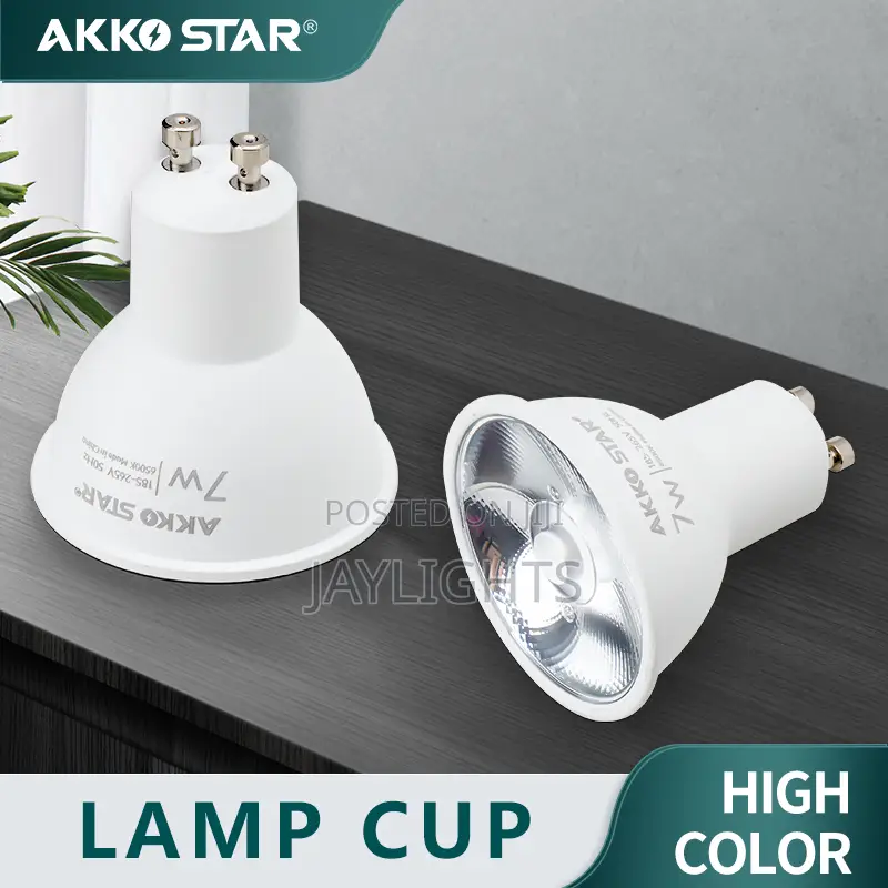 Akko Star Plastic Clad Lens Led Chip Standard Gu10 Pin 7w