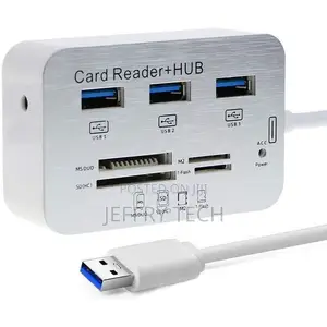 3 Port Usb 3.0 Hub With Card Reader Ms Sd M2 Tf Multi-in-1 Memory Ada