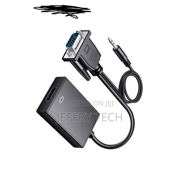 Vga Male to Hdmi Female Converter Adapter Cable With Audio Output