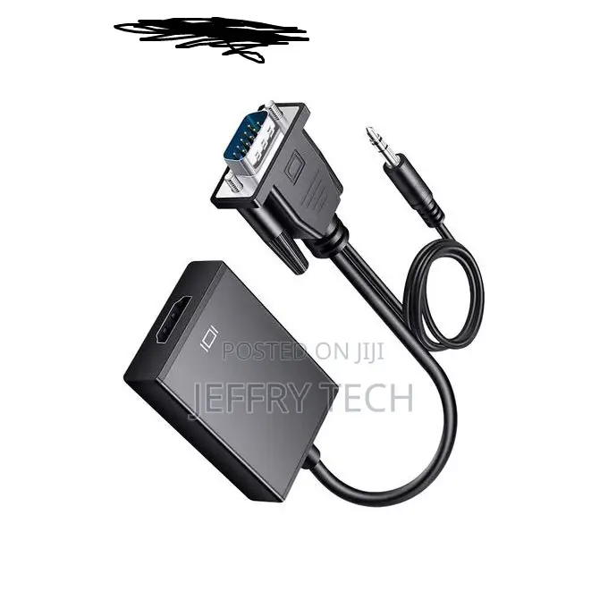 Vga Male to Hdmi Female Converter Adapter Cable With Audio Output