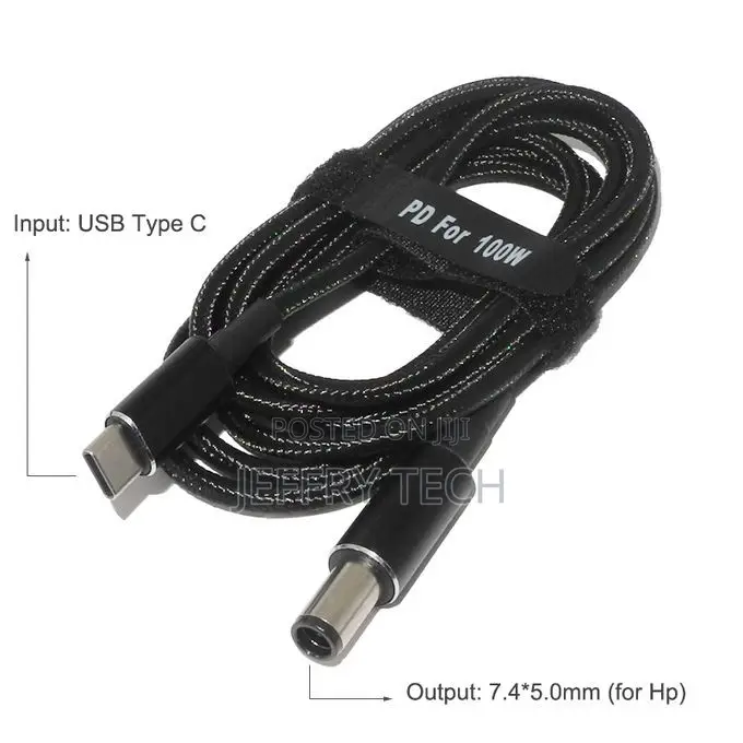 Pd 100w Usb-C 18.5-20v to 7.9×0.9 Universal Laptop Cable Big Pin